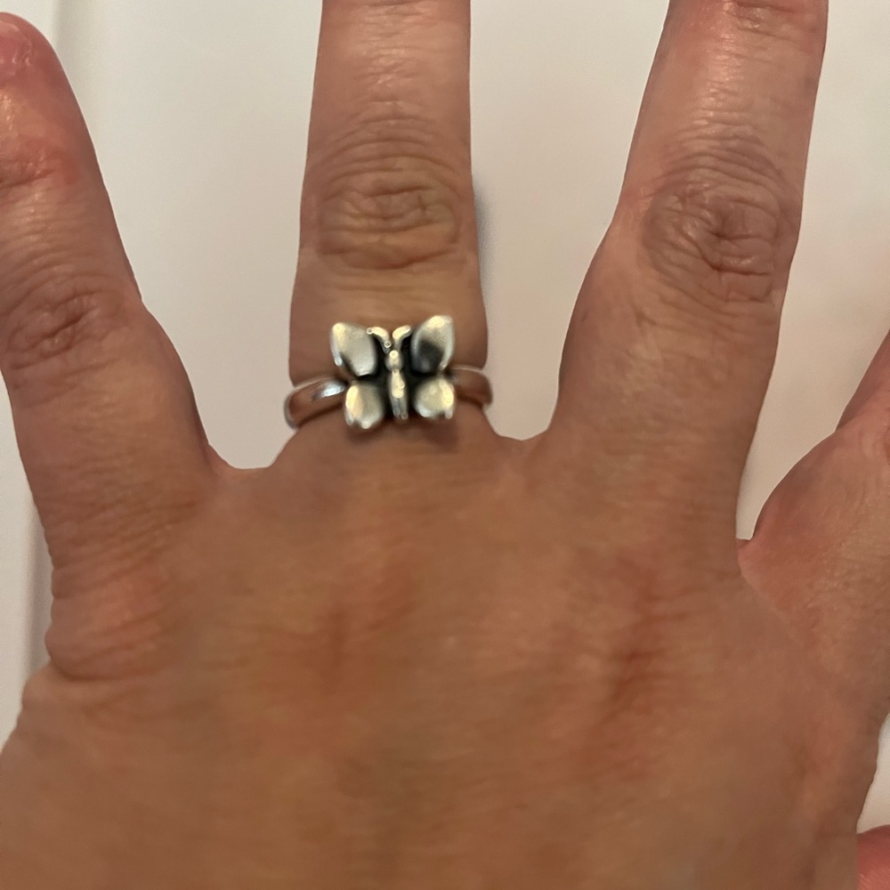 James Avery Silver Butterfly Ring